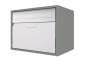 Preview: Briefkasten Huber Aluminium 300/400 Graualuminium RAL 9007